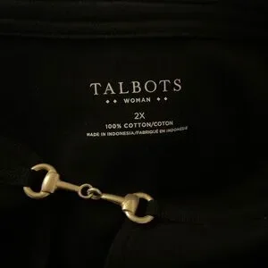Talbots Smashing6 Talbots | Dresses | Talbots Black Cotton Dress 2x | Poshmark